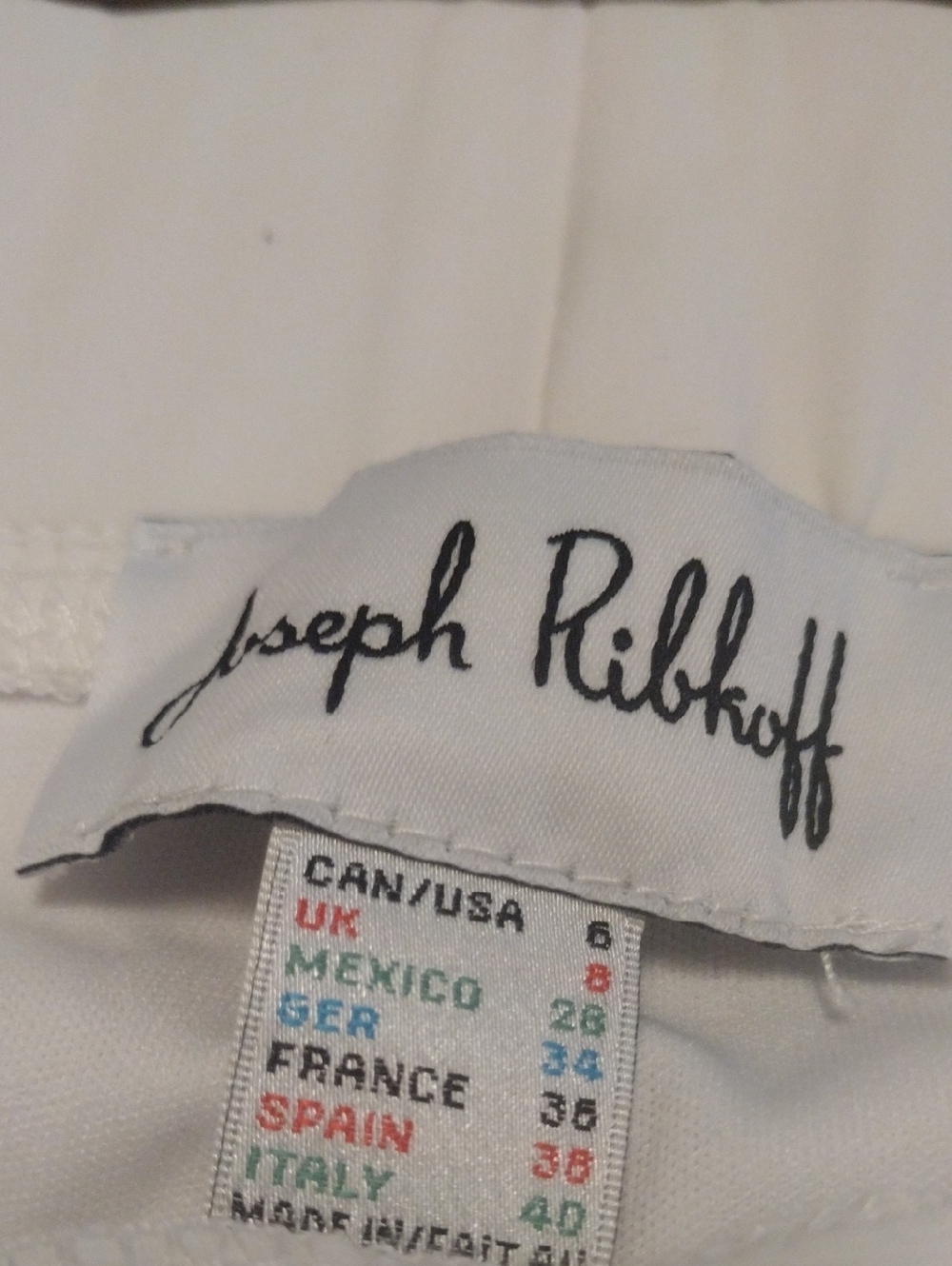 Joseph Ribkoff Cream Pants - Branded Tag Visible